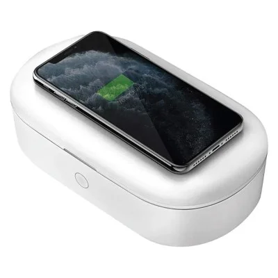 Viva Madrid Vanguard Vault Pro Uv-C Sanitizing Box With Wireless Charger 10W